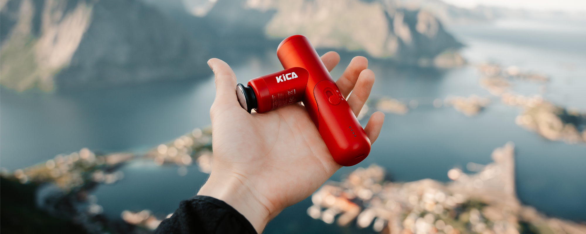 Masażer wibracyjny KiCA mini 3 - czerwony